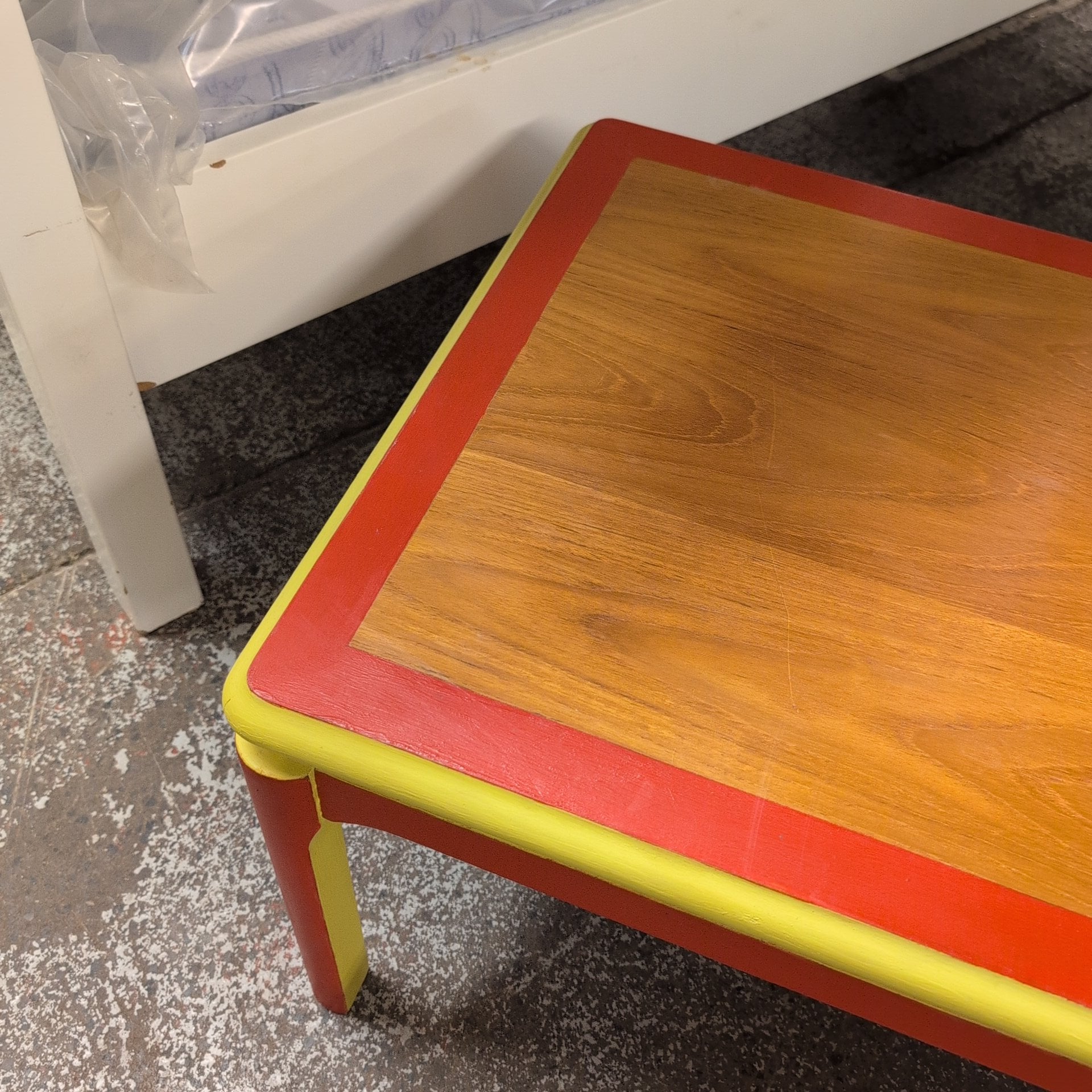 Upcycled table by James our Volunteer